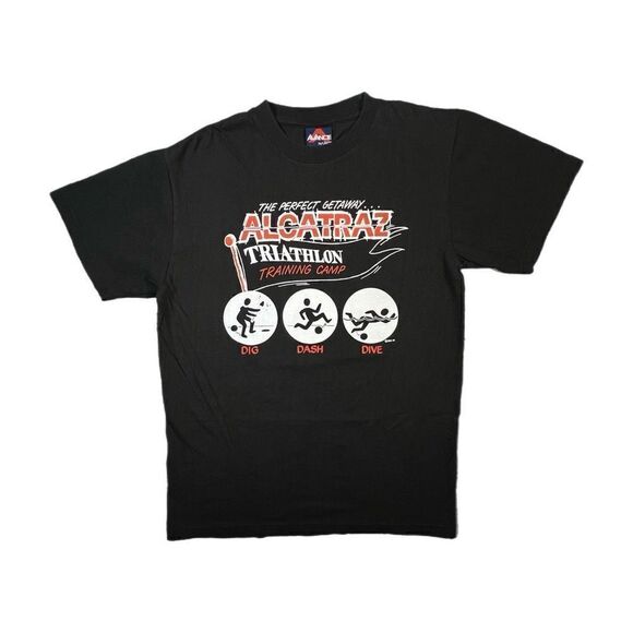 Vintage 90s Alcatraz Escape Training Camp Tee - Picture 1 of 6